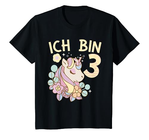 Kinder 3. Geburtstag Einhorn Kindergeburtstag - Einhorn ich bin 3 T-Shirt Kinder 3. Geburtstag Einhorn Kindergeburtstag - Einhorn ich bin 3 T-Shirt von Geschenke zum Geburtstag für Kinder