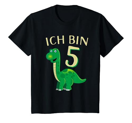 Kinder 5. Geburtstag Dinosaurier Kindergeburtstag - Dino ich bin 5 T-Shirt Kinder 5. Geburtstag Dinosaurier Kindergeburtstag - Dino ich bin 5 T-Shirt von Geschenke zum Geburtstag für Kinder