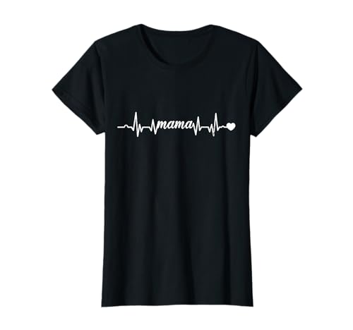 Mama Herzschlag T-Shirt Mama Herzschlag T-Shirt von Geschenke zum Muttertag für Frauen
