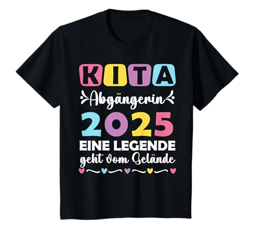Kinder Einschulung Mädchen Schulkind Mädchen Kita Abgänger 2025 T-Shirt Kinder Einschulung Mädchen Schulkind Mädchen Kita Abgänger 2025 T-Shirt von Geschenke zur Einschulung Mädchen & Jungen Deko