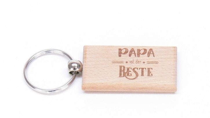 Schlüsselanhänger Holz Rechteckig Schlüsselanhänger Holz Rechteckig von GeschenkeKreisel