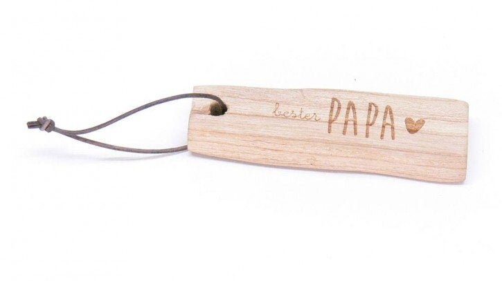 Schlüsselanhänger Naturform Bester Papa Schlüsselanhänger Naturform Bester Papa von GeschenkeKreisel