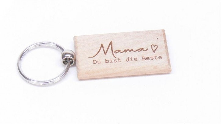 Schlüsselanhänger Rechteckig Mama Du Bist Die Beste Schlüsselanhänger Rechteckig Mama Du Bist Die Beste von GeschenkeKreisel