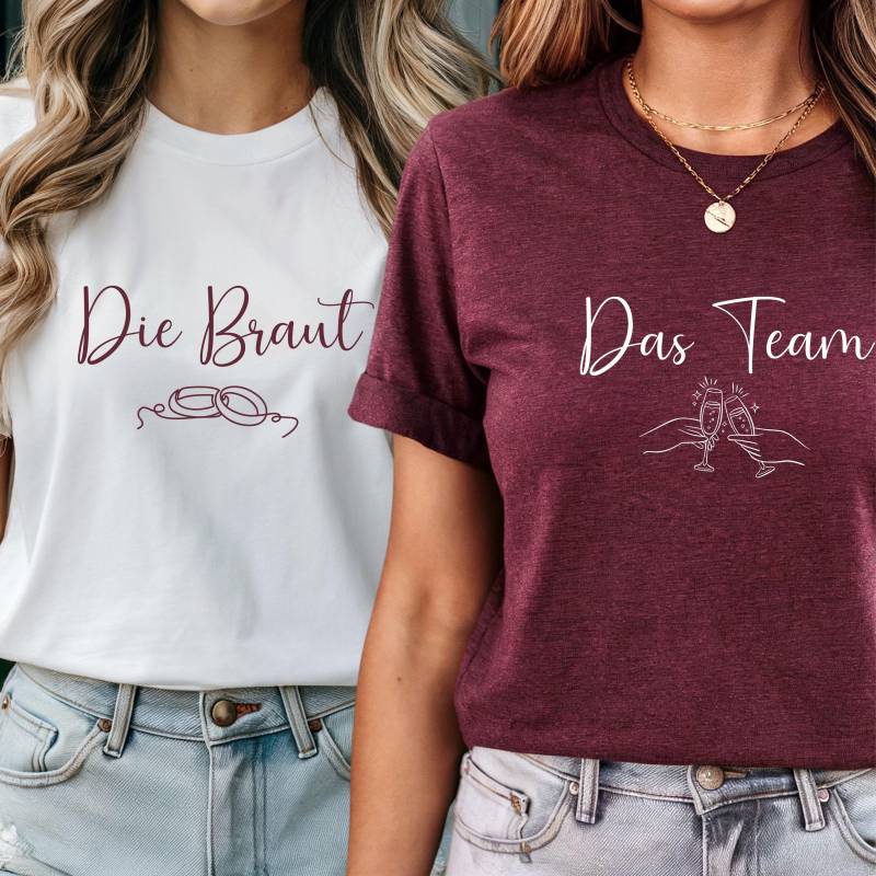 Jga T-Shirt, Braut Shirt, Crew Das Team Party Shirts, Junggesellinnenabschied Braut, Hochzeit Jga T-Shirt, Braut Shirt, Crew Das Team Party Shirts, Junggesellinnenabschied Braut, Hochzeit von GeschenkeLoft