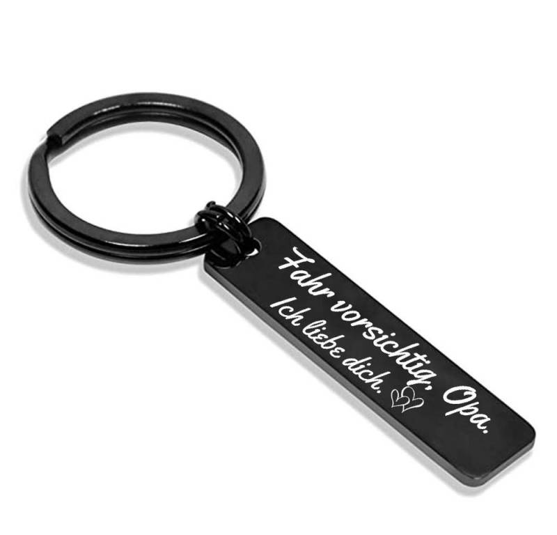 Geschenkehöhle Schlüsselanhänger mit Gravur Schlüsselanhänger Gravur Fahr vorsichtig - Schutzengel in 7 Varianten, Schutzengel zum Mitnehmen – täglich dabei, täglich geliebt von Geschenkehöhle