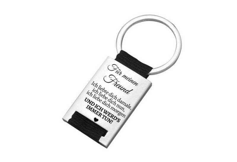 Geschenkehöhle Schlüsselanhänger mit Gravur Schlüsselanhänger mit Gravur "Ich liebe dich & ich werde es immer tun", Erhältlich in 14 Varianten & liebevoller Gravur von Geschenkehöhle