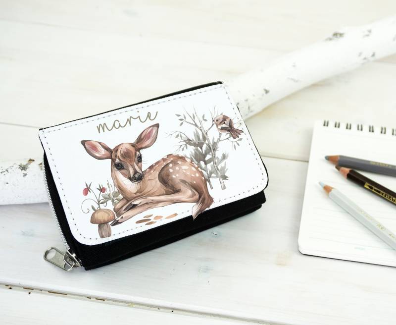 Geldbörse Kinder Mädchen Rehe Geschenk von Geschenkekastl