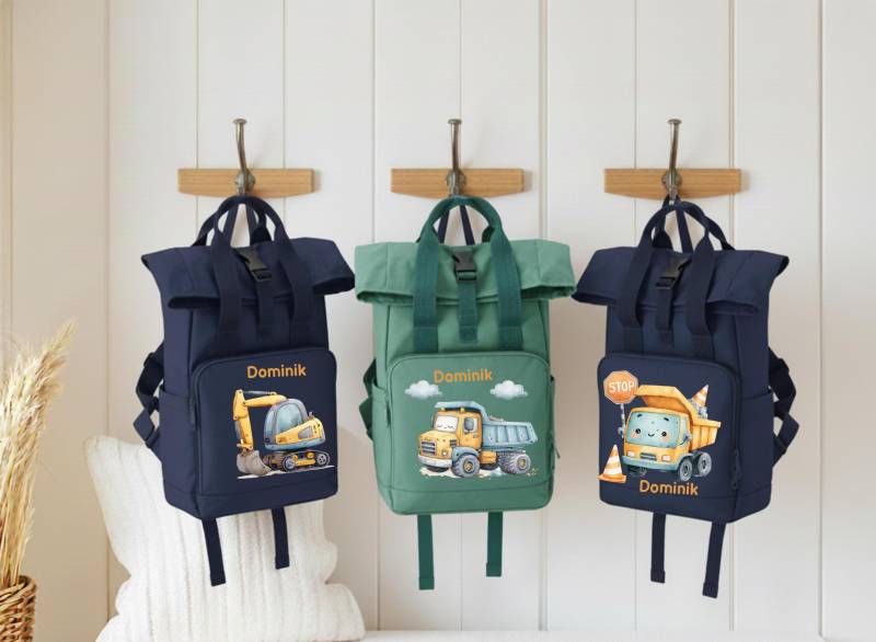 Kinderrucksack Mit Bauernhof, Traktor/Personalisiert Namen Kindergartenanfang/ Kita von Geschenkekastl