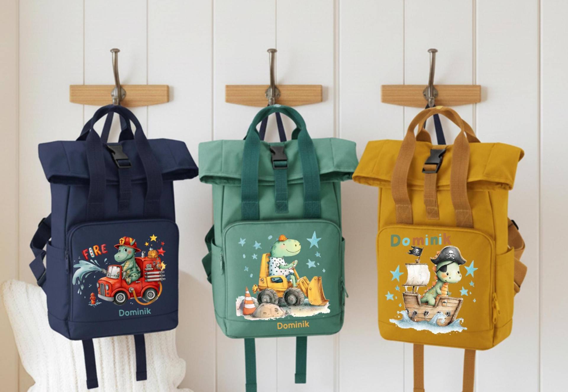 Kinderrucksack Mit Bauernhof, Traktor/Personalisiert Namen Kindergartenanfang/ Kita von Geschenkekastl