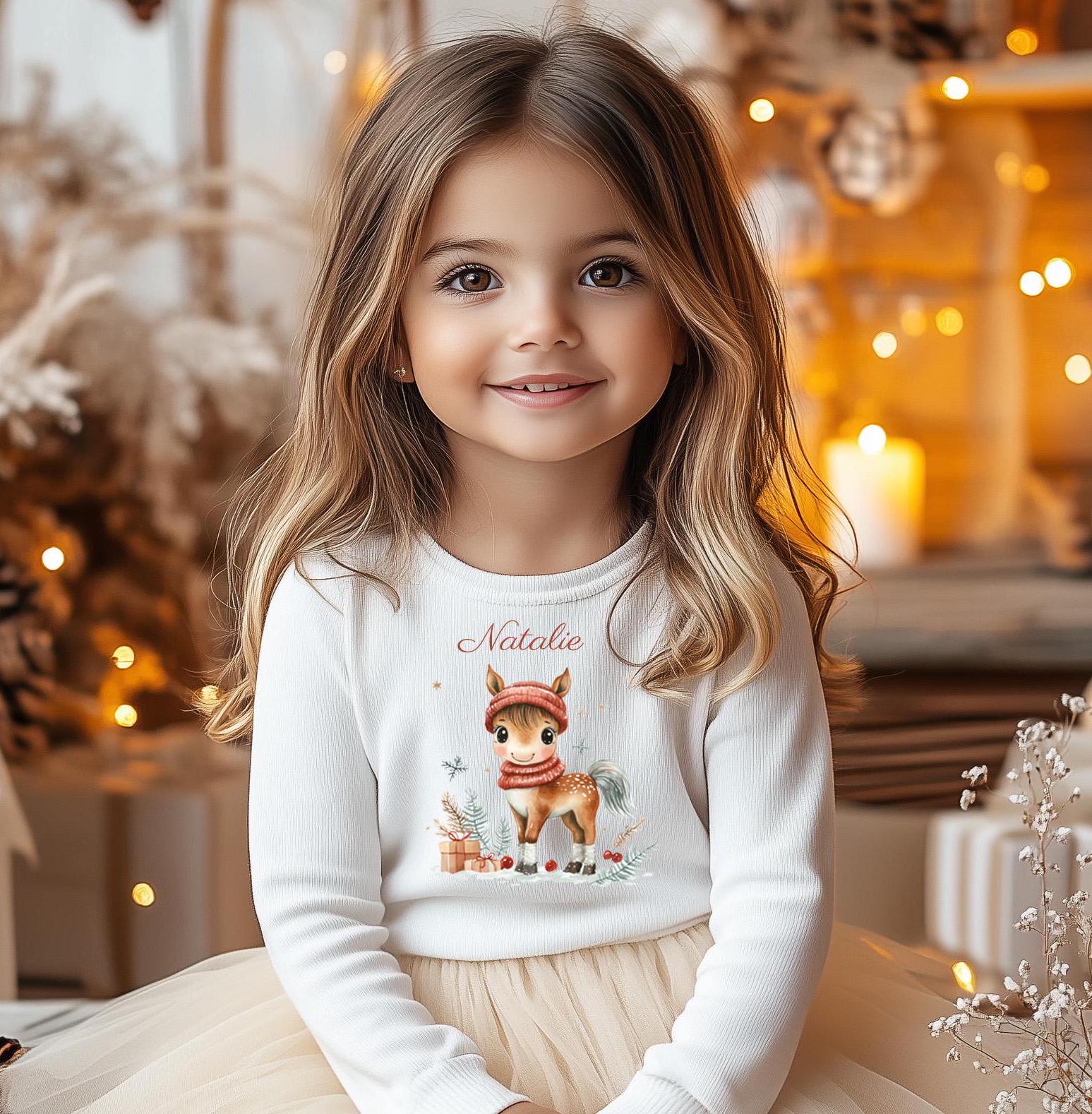 Sweatshirt Sweater Personalisiert Mit Namen, Zahl/Mädchen Unicorn Weihnachten, Geburtstagspullover von Geschenkekastl