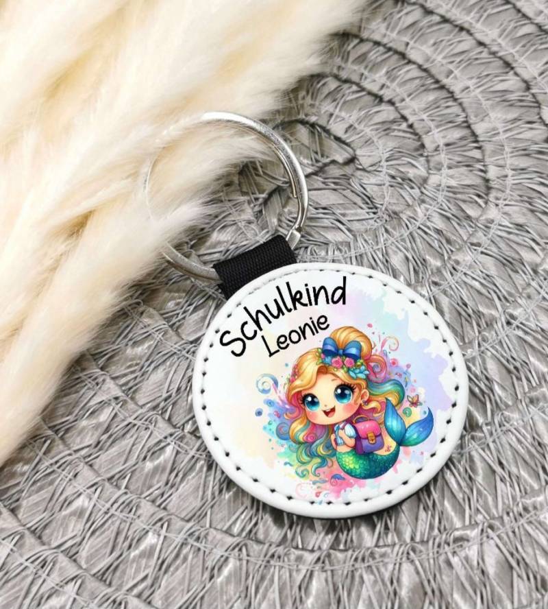 Schlüsselanhänger Meerjungfrau Mit Name Schulkind Personalisiert Mädchen Einschulungsgeschenk Einschulung Geschenk von Geschenkelaedchen