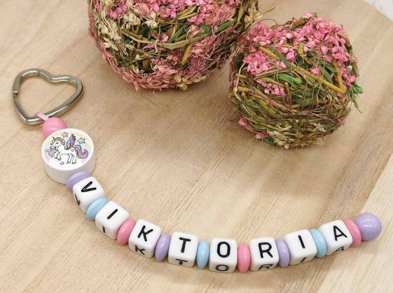 Schlüsselanhänger Mit Name Einhorn Mädchen Personalisiert Geschenkidee Geburtstag Einschulung von Geschenkelaedchen