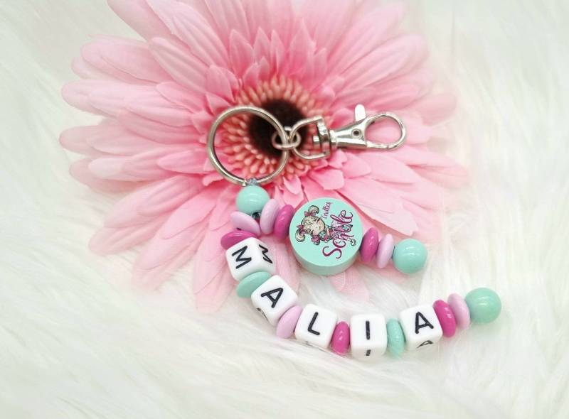 Schlüsselanhänger Mit Name Mädchen Endlich Schule Einschulung Geschenk von Geschenkelaedchen