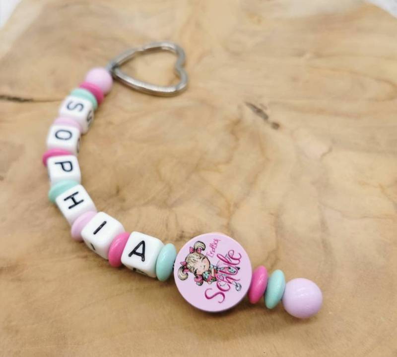 Schlüsselanhänger Mit Name Mädchen Endlich Schule Einschulung Geschenk von Geschenkelaedchen
