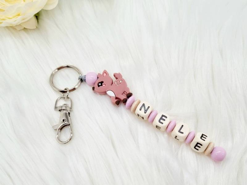 Schlüsselanhänger Mit Name Mädchen Jungen Kindergarten Taschenbaumler Geschenk Einschulung von Geschenkelaedchen