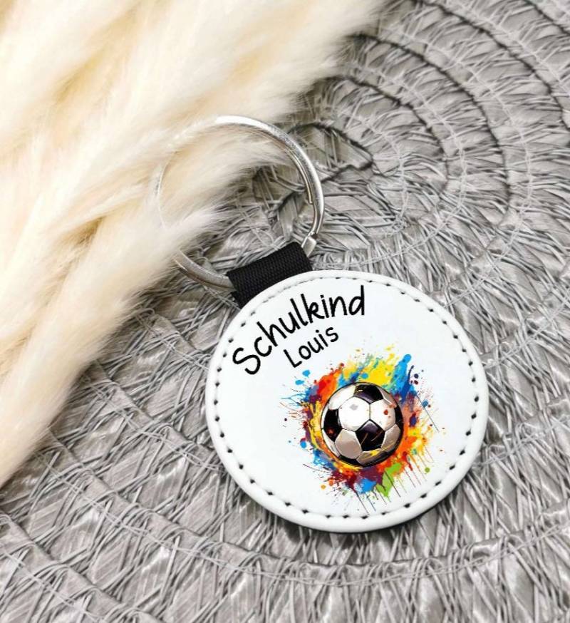 Schlüsselanhänger Schulkind Mit Name Personalisiert Fußball Junge Einschulungsgeschenk Einschulung Geschenk von Geschenkelaedchen