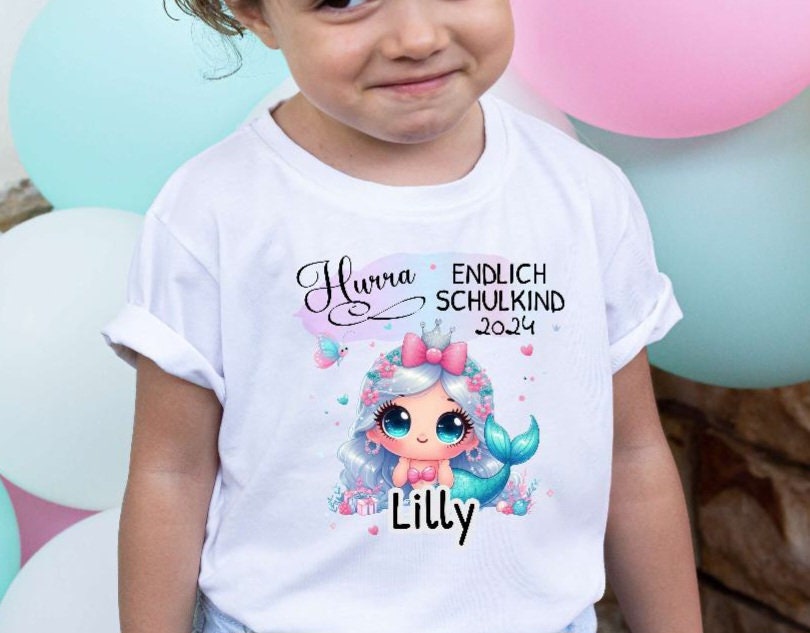 Schulkind T Shirt Meerjungfrau Mit Name Mädchen Einschulungsshirt Personalisiert Geschenkidee Schulbeginn Spruch Einschulung Schulkind T Shirt Meerjungfrau Mit Name Mädchen Einschulungsshirt Personalisiert Geschenkidee Schulbeginn Spruch Einschulung von Geschenkelaedchen