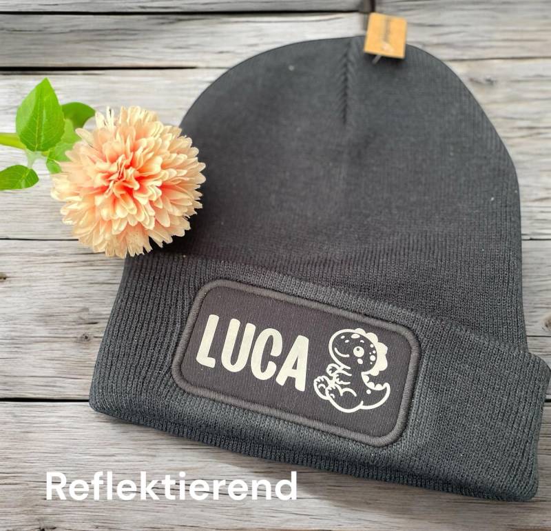 Personalisierte Mütze, Kinder Reflektierend, Passend Zu Regenschirm/ Warnweste/ Regenschutz Erhältlich, Verschiedene Farben Und Motive von Geschenkezauber2Shop