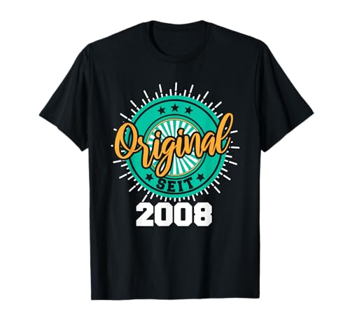 17. Geburtstag Junge Mädchen 17 Jahre 2008 Lustig Geschenk T-Shirt von T-Shirt 17 Jahre Junge Mädchen 17. Geburtstag Deko