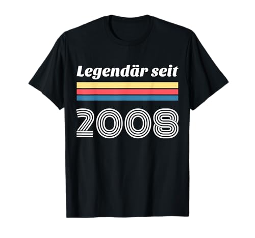 17. Geburtstag Junge Mädchen 17 Jahre 2008 Lustig Geschenk T-Shirt von T-Shirt 17 Jahre Junge Mädchen 17. Geburtstag Deko
