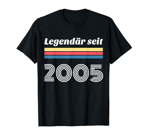 19. Geburtstag Junge Mädchen 19 Jahre 2005 Lustig Geschenk T-Shirt von Geburtstagsgeschenk Damen Herren 2005 Geschenkidee