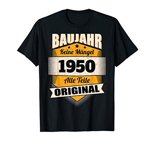 Herren Geburtstag 1950 Geschenk T-Shirt Jahrgang Herren Geburtstag 1950 Geschenk T-Shirt Jahrgang von Geschenkidee 1950 Geboren Shirts