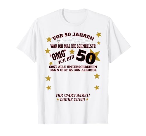 50. Geburtstag Damen und 50. Geburtstag Frau Gästebuch T-Shirt 50. Geburtstag Damen und 50. Geburtstag Frau Gästebuch T-Shirt von Geschenkidee 50 Geburtstag Deko als Gästebuch