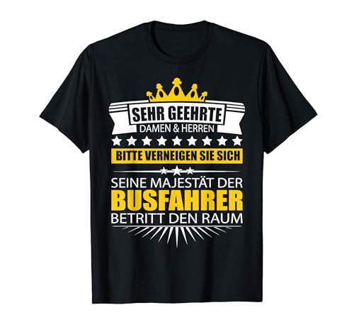 Herren Busfahrer Shirt Bus Fahrer Geschenk Reisebus Schulbus von Geschenkidee Busfahrer Tshirts