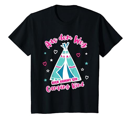 Kinder Camping Kind Campen Mädchen Reise Camper Wohnwagen Zelten T-Shirt Kinder Camping Kind Campen Mädchen Reise Camper Wohnwagen Zelten T-Shirt von Geschenkidee Camping Geschenk für Camper Mädchen