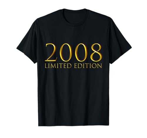 17. Geburtstag Junge Mädchen 17 Jahre 2008 Lustig Geschenk T-Shirt von T-Shirt 17 Jahre Junge Mädchen 17. Geburtstag Deko