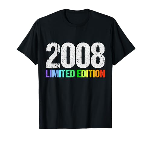 17. Geburtstag Junge Mädchen 17 Jahre 2008 Lustig Geschenk T-Shirt von T-Shirt 17 Jahre Junge Mädchen 17. Geburtstag Deko
