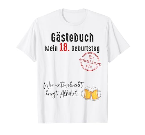 18. Geburtstag Junge Mädchen 18 Jahre 2007 Lustig Geschenk T-Shirt von T-Shirt 18. Geburtstag Junge Mädchen 18 Jahre Deko