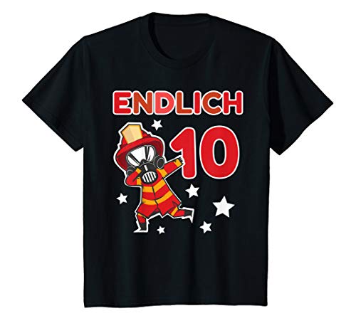Kinder 10. Geburtstag Junge Feuerwehr ENDLICH 10 Jahre Geschenk T-Shirt Kinder 10. Geburtstag Junge Feuerwehr ENDLICH 10 Jahre Geschenk T-Shirt von Geschenkidee Feuerwehrauto Fans Kindergeburtstag