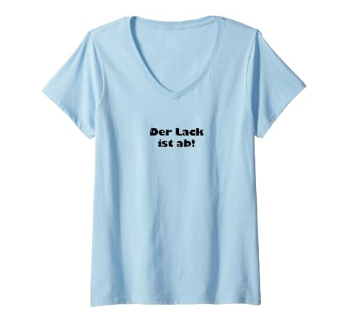 Damen Der Lack ist ab 30. Geburtstag 40. 50. 60. Happy Birthday T-Shirt mit V-Ausschnitt Damen Der Lack ist ab 30. Geburtstag 40. 50. 60. Happy Birthday T-Shirt mit V-Ausschnitt von Geschenkidee Geschenk Für Sie Ihn Funny Sprüche