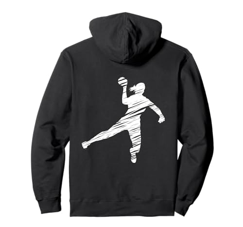 Handball Spieler Designs für Frauen und Handball Fans Pullover Hoodie von Geschenkidee Handball Handballerin Mädchen Kind