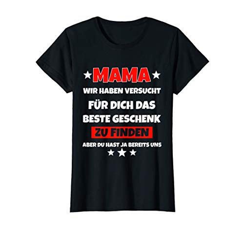 Damen Mama Geschenkidee Weihnachten Geburtstag T-Shirt von Geschenkidee Mama