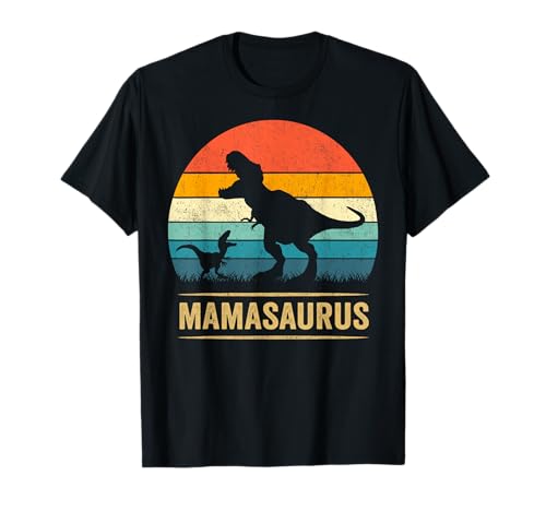 Mamasaurus Mama Tochter Partnerlook Muttertag Fun Geschenk T-Shirt von Geschenkidee Muttertagsgeschenk Lustige Geschenke