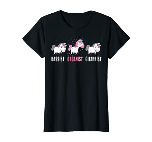 Damen Organist Geschenk Einhorn T-Shirt Organistin Orgel Spielerin Damen Organist Geschenk Einhorn T-Shirt Organistin Orgel Spielerin von Geschenkidee Organist Tshirts