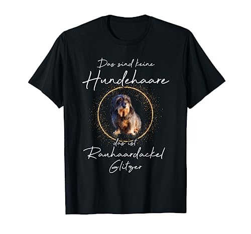 Geschenkidee Rauhaardackel Rauhaardackel Hund T-Shirt, Herren, Schwarz, S von Geschenkidee Rauhaardackel