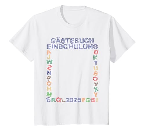 Kinder Gästebuch Einschulung Junge Gästeliste Endlich Schulkind T-Shirt Kinder Gästebuch Einschulung Junge Gästeliste Endlich Schulkind T-Shirt von Geschenkidee Schulanfang Geschenk Schuleinführung