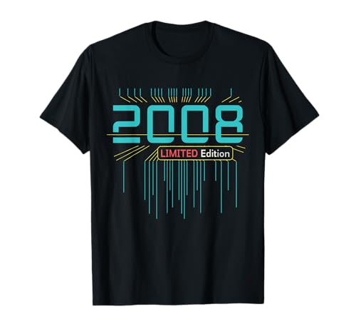 17. Geburtstag Junge Mädchen 17 Jahre 2008 Lustig Geschenk T-Shirt von T-Shirt 17 Jahre Junge Mädchen 17. Geburtstag Deko