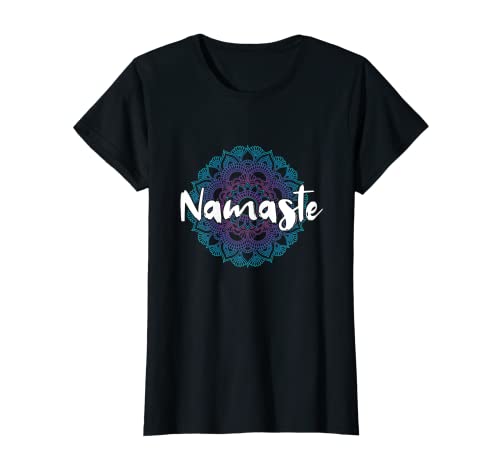 Damen Namsate Für Yoga-Lehrer Meditation Yogis Loutusblüte T-Shirt von Geschenkidee Yoga Für Yogis Namaste Meditation