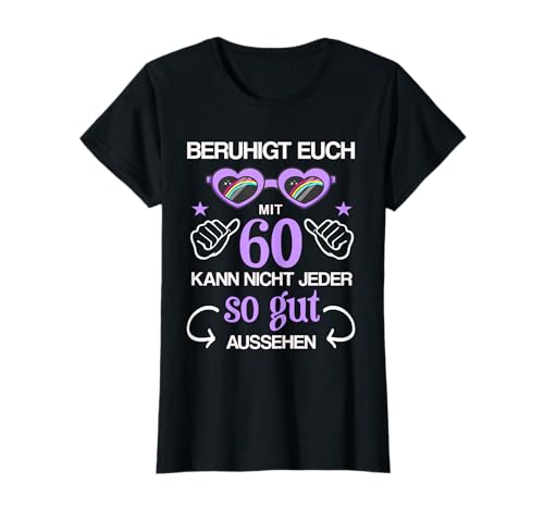 Damen 60. Geburtstag Frau Jahrgang 1961 - 60 Jahre Geschenk T-Shirt von Geschenkidee für Frauen zum 60 Geburtstag Party