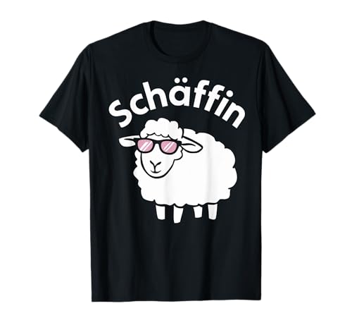 Lustiges Top für Frauen mit Spruch Schäffin Motiv mit Schaf T-Shirt Lustiges Top für Frauen mit Spruch Schäffin Motiv mit Schaf T-Shirt von Geschenkidee für Kollegin oder Chefin Tiermotive