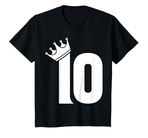 10. Geburtstag Jungs Mädchen Kinder Vintage Zahl mit Krone T-Shirt 10. Geburtstag Jungs Mädchen Kinder Vintage Zahl mit Krone T-Shirt von Geschenkidee zum 10. Geburtstag Zahl und Krone