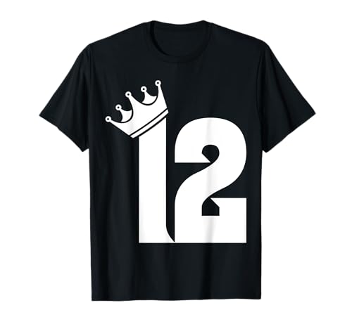 12. Geburtstag Jungs Mädchen Teenager Vintage Zahl mit Krone T-Shirt 12. Geburtstag Jungs Mädchen Teenager Vintage Zahl mit Krone T-Shirt von Geschenkidee zum 12. Geburtstag Zahl und Krone