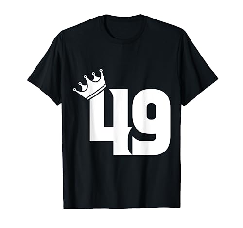 49. Geburtstag Frauen Männer Vintage Zahl 49 mit Krone T-Shirt 49. Geburtstag Frauen Männer Vintage Zahl 49 mit Krone T-Shirt von Geschenkidee zum 49. Geburtstag Zahl und Krone