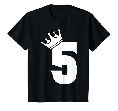 5. Geburtstag Jungs Mädchen Kinder Vintage Zahl mit Krone T-Shirt 5. Geburtstag Jungs Mädchen Kinder Vintage Zahl mit Krone T-Shirt von Geschenkidee zum 5. Geburtstag Zahl und Krone