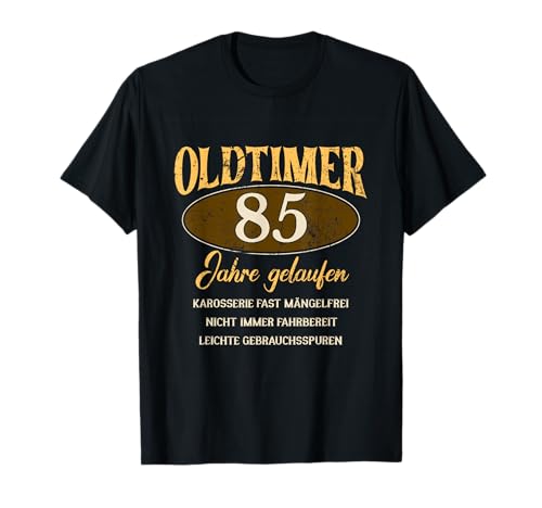 Oldtimer 85 Geburtstag Männer Frauen Jahrgang 1937 Geboren T-Shirt Oldtimer 85 Geburtstag Männer Frauen Jahrgang 1937 Geboren T-Shirt von Geschenkidee zum 85. Geburtstag Mann Frau 1937