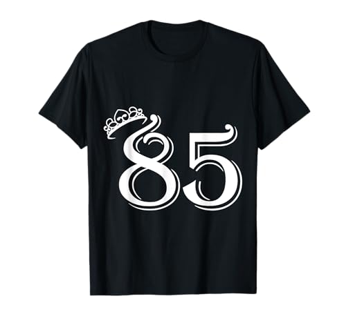 85. Geburtstag Frauen Männer Vintage Zahl 85 mit Krone T-Shirt 85. Geburtstag Frauen Männer Vintage Zahl 85 mit Krone T-Shirt von Geschenkidee zum 85. Geburtstag Zahl und Krone